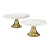 Brand new 👏 Glam Marble Cake Stand - Set of 2 by Monroe Lane 💯