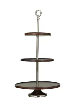 Deals ❤️ Modern Mango Wood Tiered Server by Monroe Lane 🛒