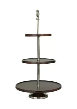 Deals ❤️ Modern Mango Wood Tiered Server by Monroe Lane 🛒 -Monroe Lane Sales Belk 24002