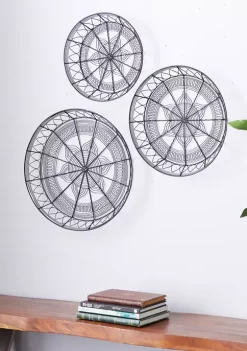 Best reviews of 🎁 Eclectic Metal Wall Decor - Set of 3 by Monroe Lane 💯