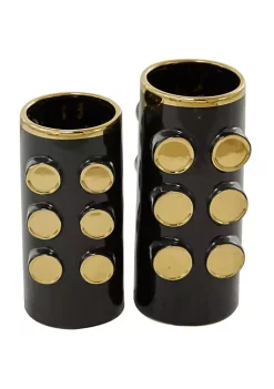 Flash Sale 😍 Contemporary Ceramic Vase - Set of 2 by Monroe Lane ⭐ -Monroe Lane Sales Belk 24049