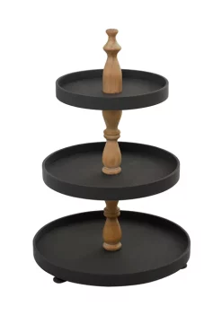 Best Sale 👍 Farmhouse Wood Tiered Server by Monroe Lane 🎉 -Monroe Lane Sales Belk 24066