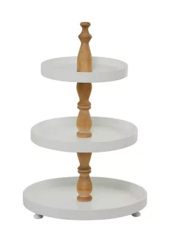 Best Sale 👍 Farmhouse Wood Tiered Server by Monroe Lane 🎉 -Monroe Lane Sales Belk 24067
