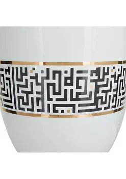 Best Pirce 🔔 Glam Ceramic Vase by Monroe Lane 🥰 -Monroe Lane Sales Belk 24077