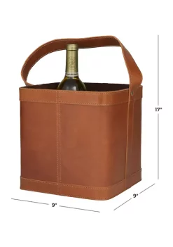 Cheapest 👏 Modern Leather Wine Holder by Monroe Lane 😉 -Monroe Lane Sales Belk 24122