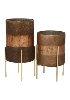 Wholesale 🎉 Contemporary Glass Hurricane Lamp - Set of 2 by Monroe Lane ✨ -Monroe Lane Sales Belk 24137