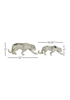 Best reviews of ✨ Set of 2 Aluminum Contemporary Leopard Sculptures by Monroe Lane ⭐ 11 Best reviews of ✨ Set of 2 Aluminum Contemporary Leopard Sculptures by Monroe Lane ⭐ -Monroe Lane Sales Belk 24147
