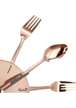 Outlet ⭐ Eclectic Metal Wall Clock by Monroe Lane 🌟 -Monroe Lane Sales Belk 2417