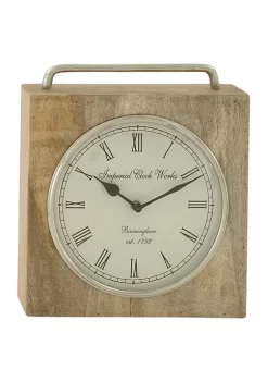 Top 10 ๐ Farmhouse Mango Wood Clock by Monroe Lane โค๏ธ