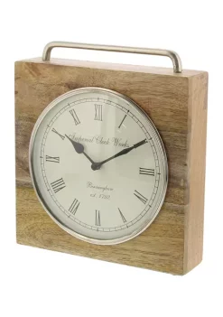 Top 10 👍 Farmhouse Mango Wood Clock by Monroe Lane ❤️ -Monroe Lane Sales Belk 24182