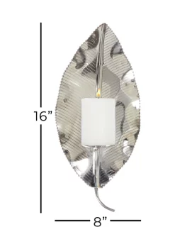 Cheap ⭐ Contemporary Stainless Steel Wall Sconce by Monroe Lane 🧨 -Monroe Lane Sales Belk 24216