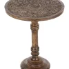Hot Sale ❤️ Traditional Mango Wood Accent Table by Monroe Lane 😀