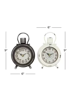 Brand new 🔥 Country Cottage Metal Clock - Set of 2 by Monroe Lane 🔥 -Monroe Lane Sales Belk 24289