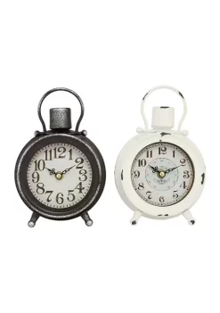 Brand new 🔥 Country Cottage Metal Clock - Set of 2 by Monroe Lane 🔥 -Monroe Lane Sales Belk 24291