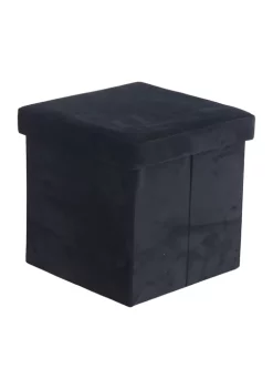 Best Sale ✔️ Modern Polyester Storage Stool by Monroe Lane 🥰