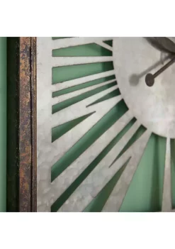 Best reviews of 🎁 Wood Industrial Wall Clock by Monroe Lane 👍 -Monroe Lane Sales Belk 2430