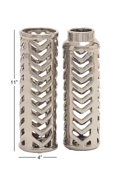 Discount 🌟 Glam Ceramic Vase - Set of 2 by Monroe Lane 👍 -Monroe Lane Sales Belk 24325