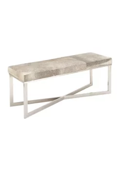 Discount 🌟 Contemporary Stainless Steel Bench by Monroe Lane 🛒 -Monroe Lane Sales Belk 24369