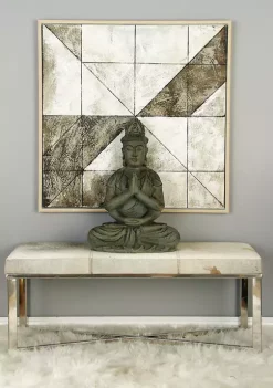 Discount 🌟 Contemporary Stainless Steel Bench by Monroe Lane 🛒 -Monroe Lane Sales Belk 24370