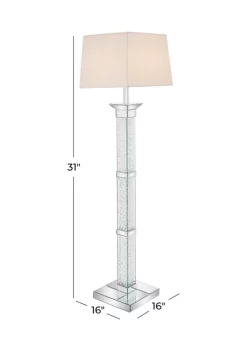 Best deal 😉 Glam Glass Floor Lamp by Monroe Lane 🎁 -Monroe Lane Sales Belk 24372