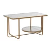 Coupon 🤩 Contemporary Metal Coffee Table by Monroe Lane 👏