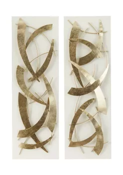 Promo 🎁 Contemporary Metal Wall Decor - Set of 2 by Monroe Lane ⌛