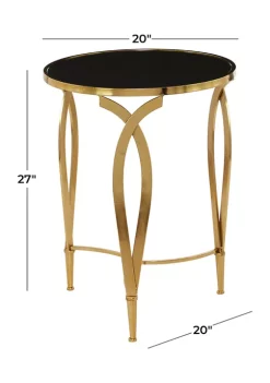 Discount ✨ Contemporary Metal Accent Table by Monroe Lane 💯 -Monroe Lane Sales Belk 24416