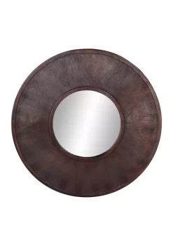 Flash Sale 🎁 Aluminum Rustic Wall Mirror by Monroe Lane 🧨