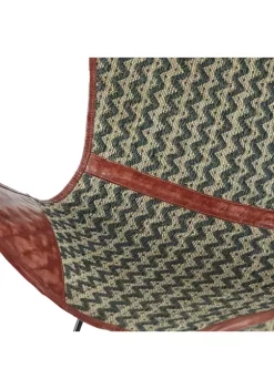 Outlet 😉 Rustic Canvas Butterfly Chair by Monroe Lane ⌛ -Monroe Lane Sales Belk 24426