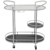 Discount 🎉 Contemporary Metal Bar Cart by Monroe Lane 🎁