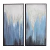 Wholesale 🎉 Contemporary Canvas Framed Wall Art - Set of 2 by Monroe Lane 👏