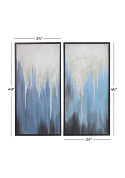 Wholesale ๐ Contemporary Canvas Framed Wall Art - Set of 2 by Monroe Lane ๐ 9 Wholesale ๐ Contemporary Canvas Framed Wall Art - Set of 2 by Monroe Lane ๐ -Monroe Lane Sales Belk 24453