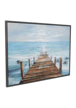 Coupon ✨ Nautical Wood Framed Wall Art by Monroe Lane ✨ -Monroe Lane Sales Belk 24496