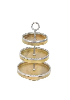 New ⌛ Traditional Mango Wood Tiered Server by Monroe Lane 👍 -Monroe Lane Sales Belk 24502