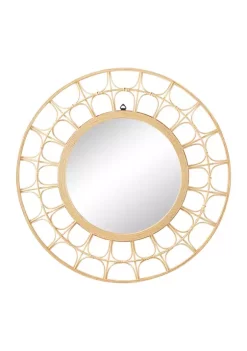 Hot Sale 🎉 Bohemian Bamboo Wall Mirror by Monroe Lane 🛒