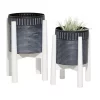 Best reviews of 😍 Modern Metal Planter - Set of 2 by Monroe Lane 🎁