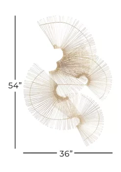 Wholesale ✨ Glam Metal Wall Decor by Monroe Lane 🤩 -Monroe Lane Sales Belk 24570