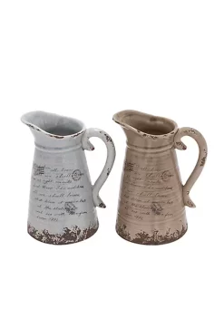 Cheap 🥰 Vintage Ceramic Vase - Set of 2 by Monroe Lane 😉 -Monroe Lane Sales Belk 2459