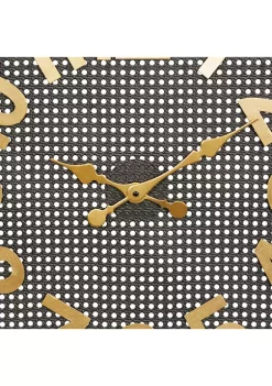 Outlet 🔔 Industrial Metal Wall Clock by Monroe Lane 😉 -Monroe Lane Sales Belk 24616