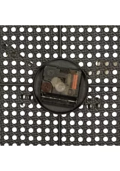 Outlet 🔔 Industrial Metal Wall Clock by Monroe Lane 😉 -Monroe Lane Sales Belk 24619