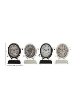 Outlet 😍 Vintage Metal Clock - Set of 4 by Monroe Lane 😍 -Monroe Lane Sales Belk 24630