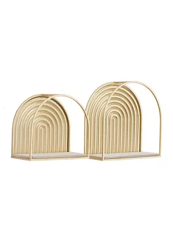 Top 10 π Contemporary Metal Wall Shelf - Set of 2 by Monroe Lane π