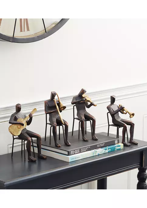 Cheapest ⌛ Modern Polystone Sculpture - Set of 4 by Monroe Lane ❤️ 2 Cheapest ⌛ Modern Polystone Sculpture - Set of 4 by Monroe Lane ❤️ - Image 2