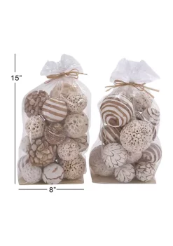 Best reviews of 👏 Coastal Dried Plant Orbs & Vase Filler - Set of 2 by Monroe Lane ✔️ -Monroe Lane Sales Belk 24713