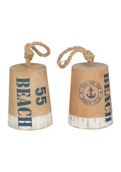 Budget 😀 Nautical Wood Sculpture - Set of 2 by Monroe Lane ⌛