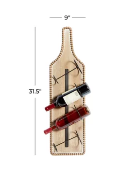 New 🔥 Farmhouse Wood Wall Wine Rack by Monroe Lane 🔥 -Monroe Lane Sales Belk 24728