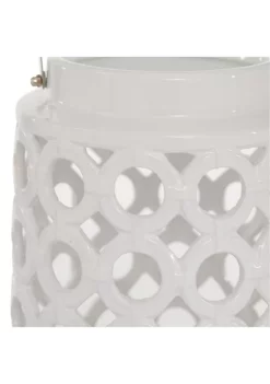 Best reviews of 🥰 Contemporary Ceramic Candle Lantern by Monroe Lane 🧨 -Monroe Lane Sales Belk 24732