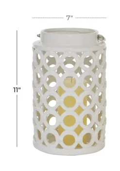 Best reviews of 🥰 Contemporary Ceramic Candle Lantern by Monroe Lane 🧨 -Monroe Lane Sales Belk 24734