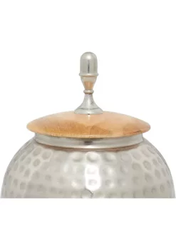 New ⌛ Contemporary Metal Decorative Jars by Monroe Lane 🔔 -Monroe Lane Sales Belk 2476