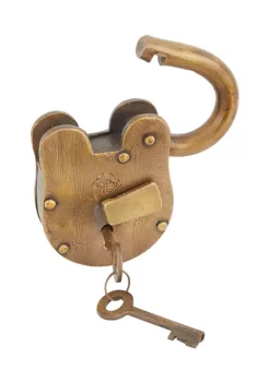 Hot Sale 🤩 Vintage Metal Lock And Key by Monroe Lane ⌛ -Monroe Lane Sales Belk 24787